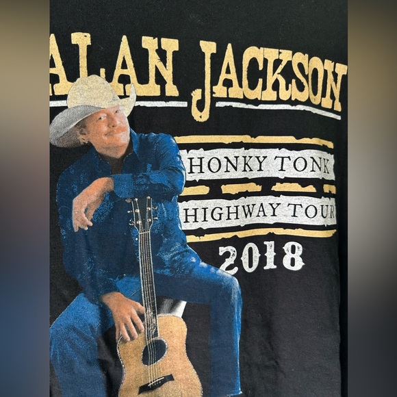 Alan Jackson 2018 Honky Tonk Tour Tee - Picture 2 of 4